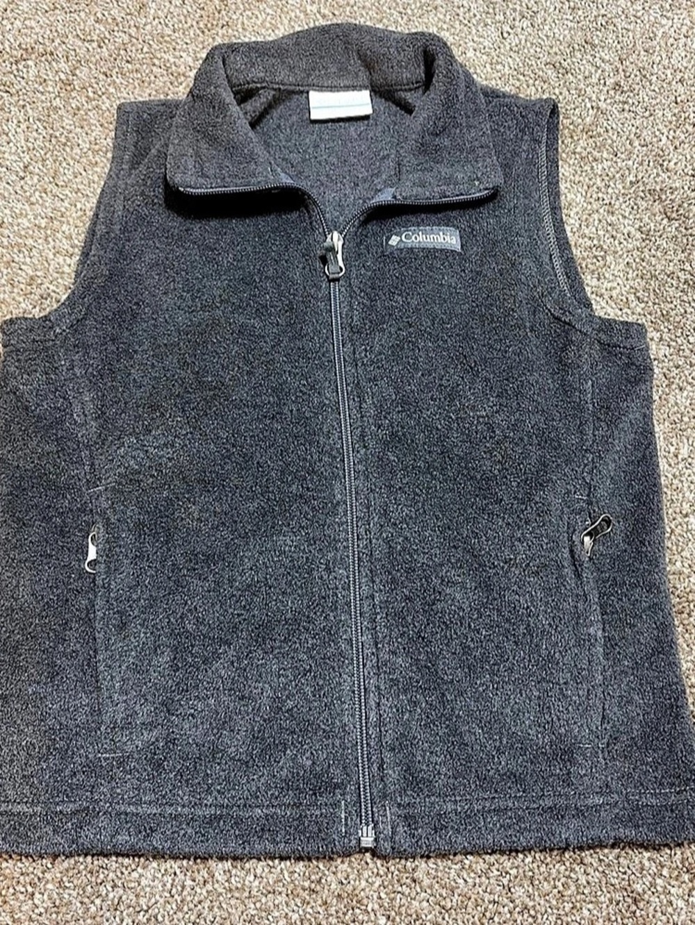 Columbia Kids Charcoal Gray Fleece Vest